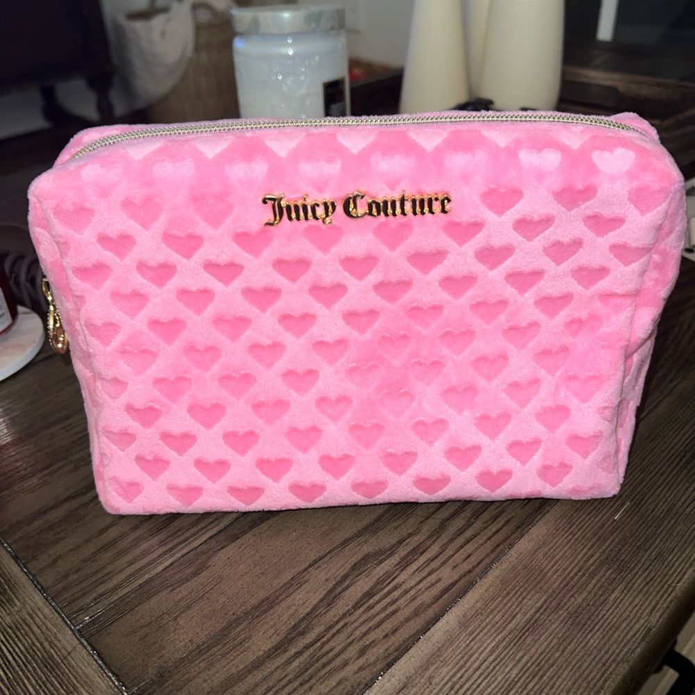 Juicy Couture Heart Felt Makeup Bag